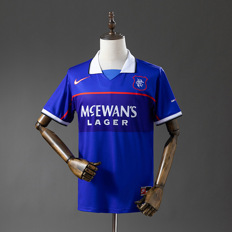 Camiseta retro de local de los Rangers 97-99, tallas S-XXL